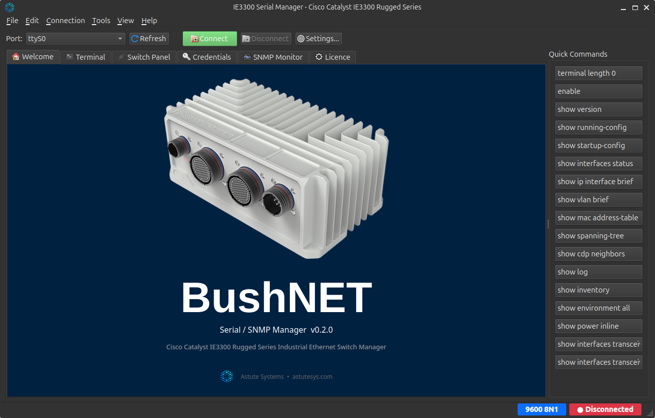 CISCO / BushNET Serial Manager