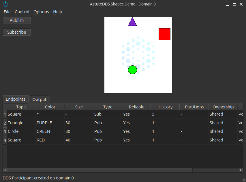 Shapes Demo Publishing Live