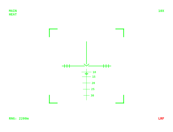 Reticle M1A2 HEAT Laser
